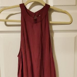 Marron crepe romper